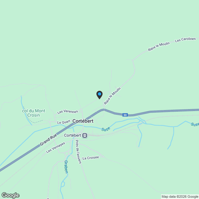 Villa mitoyenne Minergie de 5.5 pièces (158 m2) avec grande terrasse, jardin et garage à Cortébert - Karte