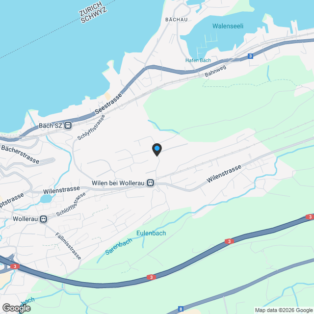 3½-Zimmer-Attikawohnung im Neubau – sonnig, modern und top gelegen in Wilen b. Wollerau - Karte