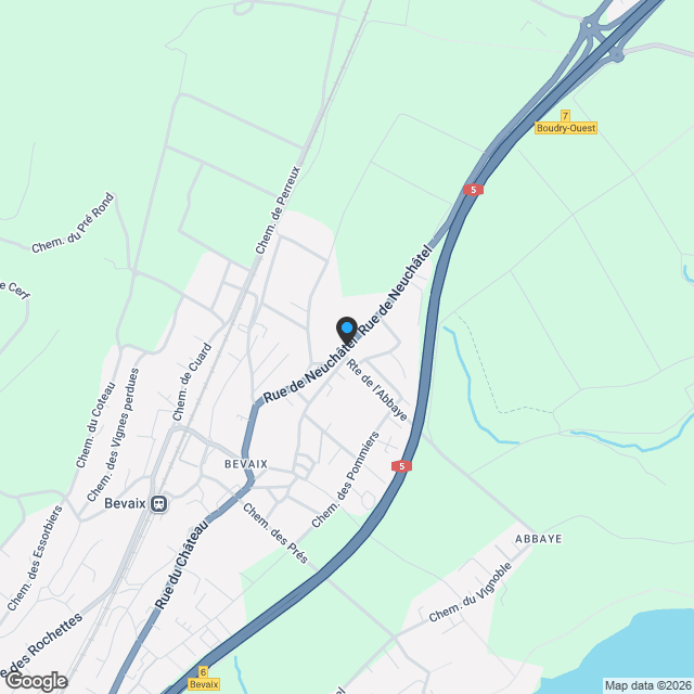 Nouveau projet à Bevaix – Appartement de 2,5 pièces au 1er étage (lot G) - Karte