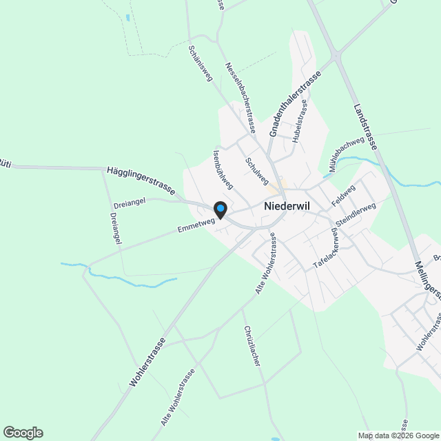 Modernes 6.5-Zimmer-Doppeleinfamilienhaus in Niederwil AG - Karte