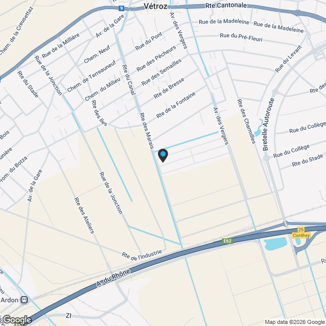 Villa sur Vétroz - QUARTIER VILLAS - Karte