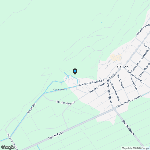 Magnifique 4,5 pièces avec grand jardin -  Saillon - Karte