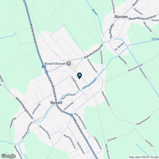Freistehendes 6.5 Zi-Einfamilienhaus / ÜBERBAUUNG LOTTA / in Boswil, Haus E - Karte