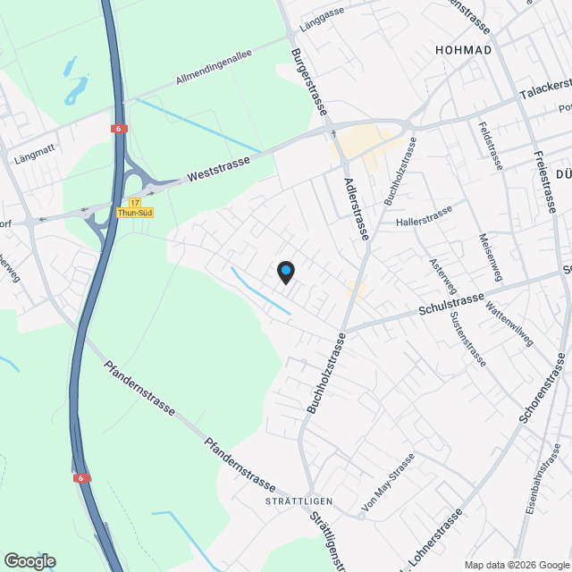 Neubau 3,5 Zi - EG Whg.  in Thun MFH Neufeldtrasse 24 zentral und beliebt - Karte