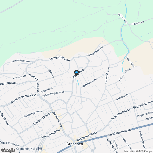 Grosszügiges Zweigenerationenhaus in Grenchen - 14.5 Zimmer, grosses Grundstück und vielseitiges Potenzial - Karte