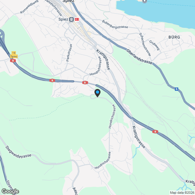 Neubauprojekt "Beim Niesen" - Ihr Haus - In 4 Minuten am Bahnhof Spiez! - Karte