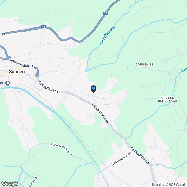 Neue 4.5-Zimmer-Ferienwohnung zwischen Saanen und Gstaad - Karte