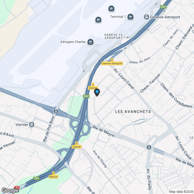 Villa lumineuse - Cointrin - Karte