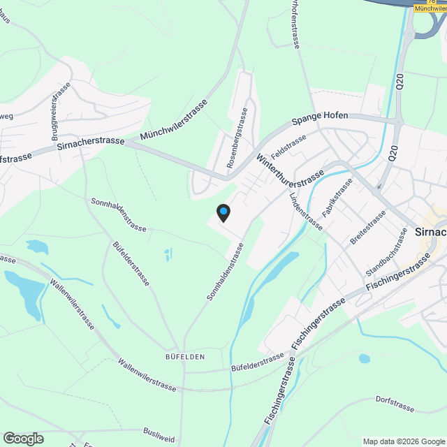 Neubau Eigentumswohnungen "Sonnenfeld" Im Brüel 4, Sirnach - Karte