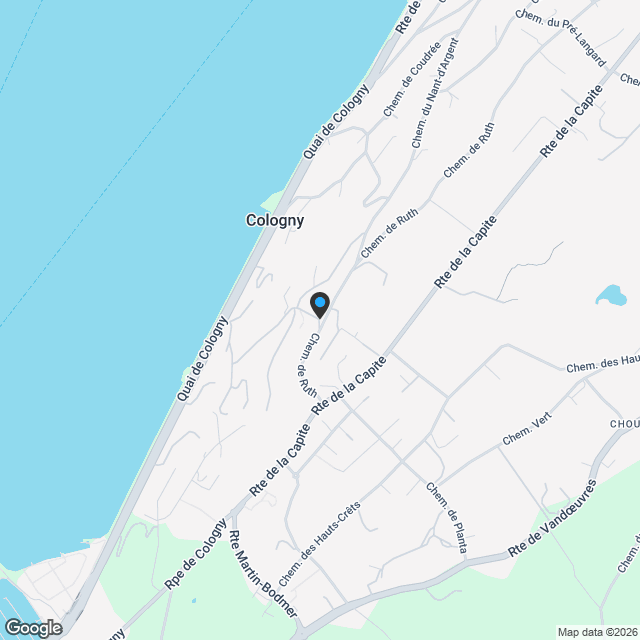 Haut Rivage, Cologny | 3 villas individuelles avec vue lac - Karte