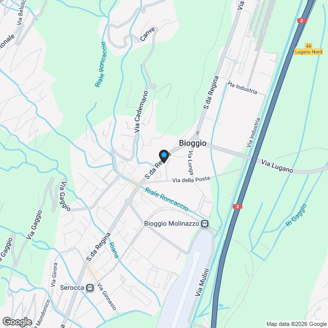 Villetta di pregio a Bioggio - Karte