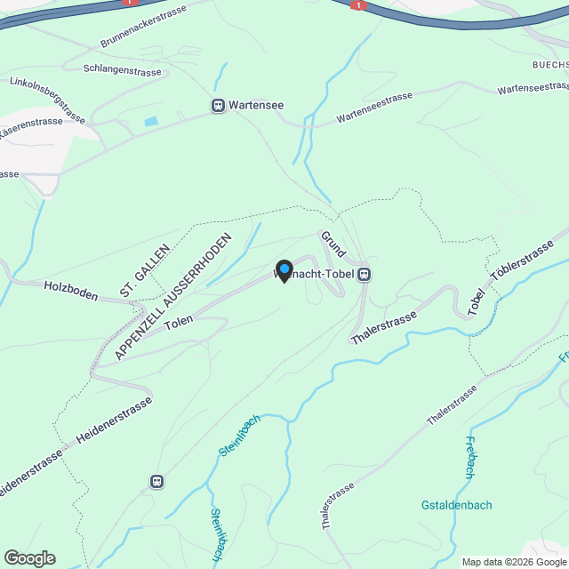 Ökologische 4.5-Zimmer Dachwohnung in Wienacht-Tobel (Neubau) - Karte