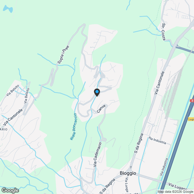 MERAVIGLIOSO DUPLEX DI 4.5 LOCALI CON GIARDINO PRIVATO A BOSCO LUGANESE PPP5 - Karte