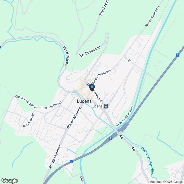 Villa jumelle 5.5 pièces à Lucens - Karte