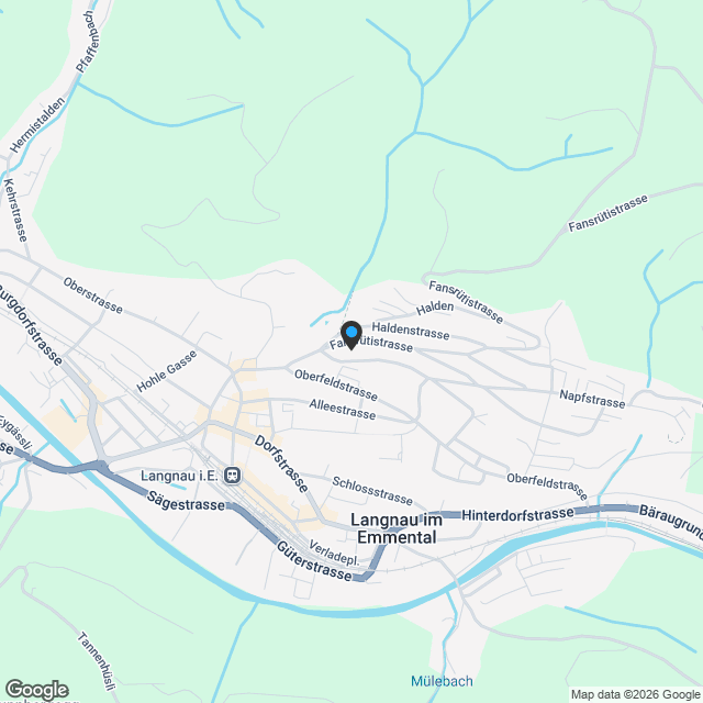 Grosszügige Attikawohnung in Langnau - Karte