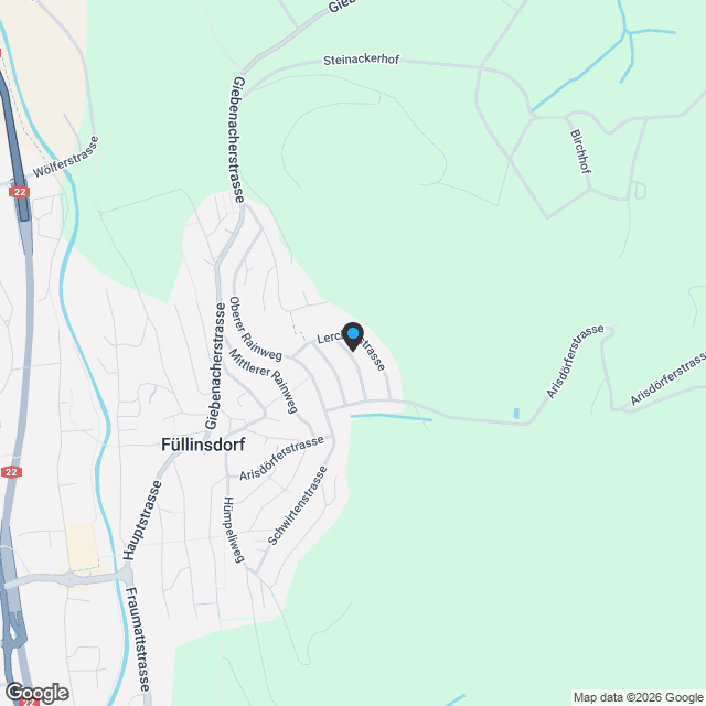 Ruhiges und sonniges Wohnen mit herrlicher Aussicht - Karte