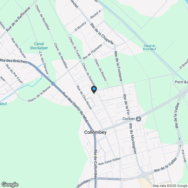 Élégant appartement de 4,5 pièces aux combles avec sous-sol et double garage. - Karte