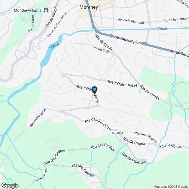 Villa individuelle de 4,5 pièces avec belle vue sur la plaine. - Karte