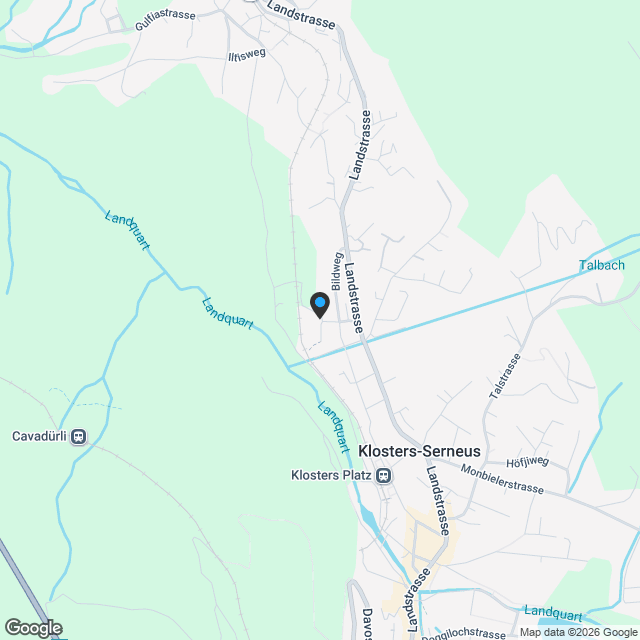 ZWEITWOHNSITZ! 3.5-Zimmer-Wohnung in Klosters - Karte