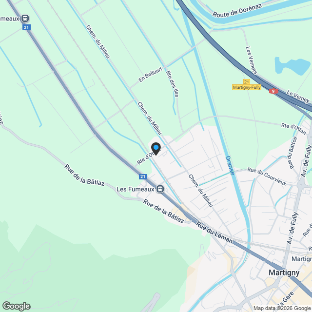 Appartement 4.5 pièces à Martigny - Karte