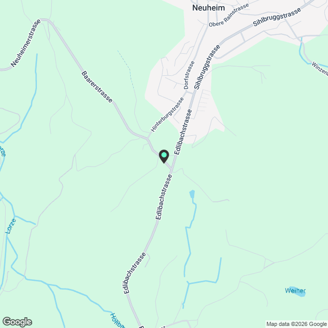 4.5-Zimmer-Wohnung mit Garagenbox in Neuheim zu vermieten - Karte