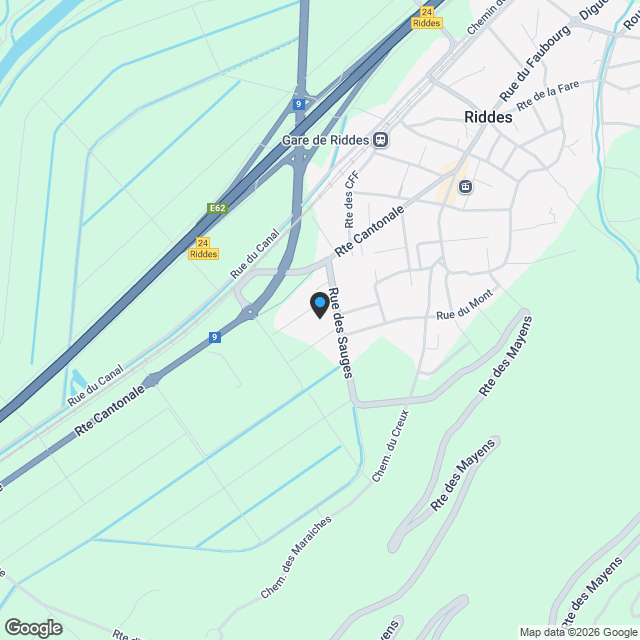 Villa individuelle 3.5 pièces à Riddes - Karte