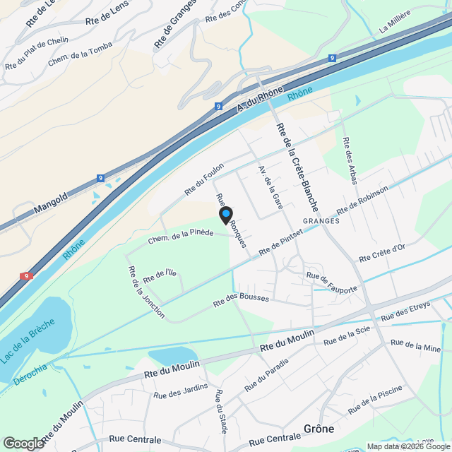 Superbe appartement 4,5 avec jardin. GRANGES - Karte