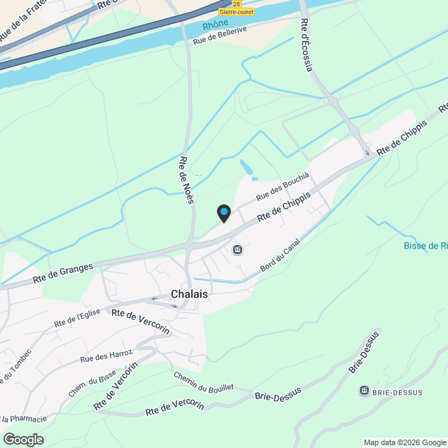 Stunning Semi-Detached Home in Swiss Chalais - Karte