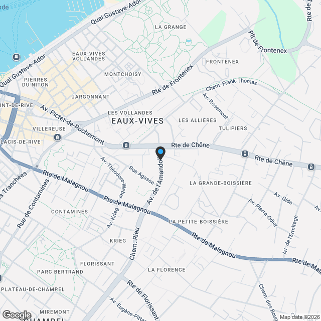 Superbe attique avec terrasses au coeur de Genève - Karte