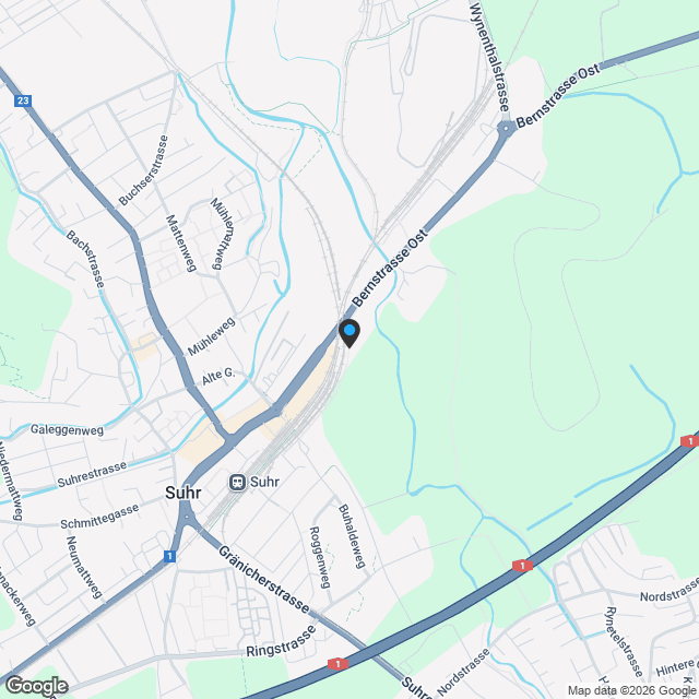 In Suhr entsteht eine neue Wohnüberbauung - Karte