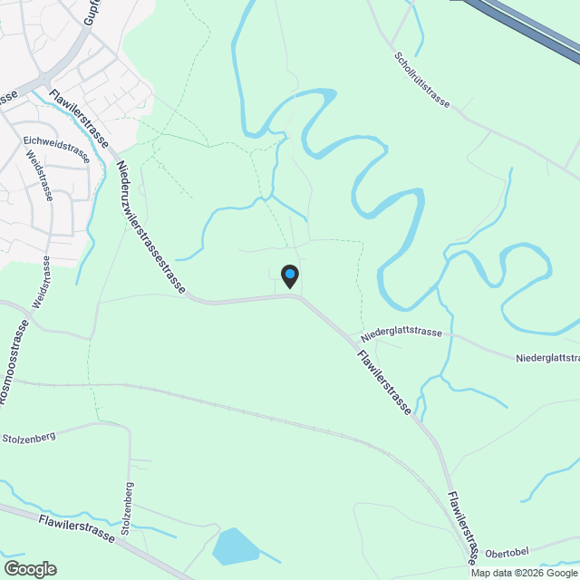 Hochwertige und moderne 5.5-DEFH mit sehr viel Platz in Niederglatt SG - Karte