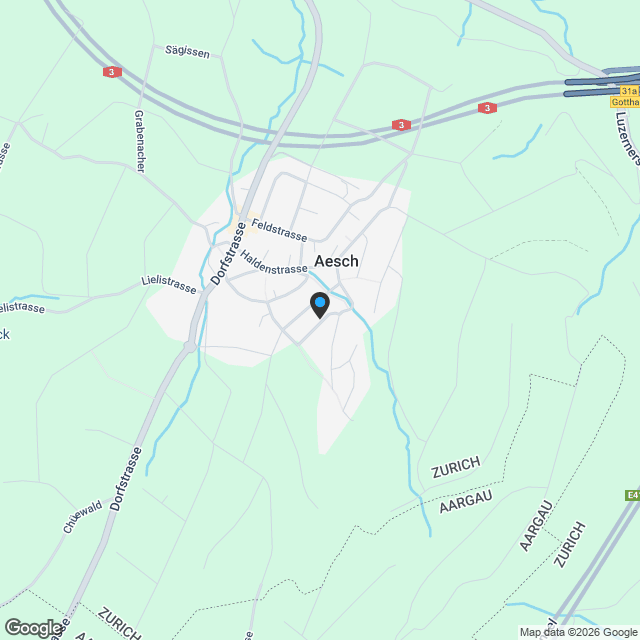 Neubau in Aesch ZH: 6.5-7.5-Zimmer EFH mit Studiooption, nahe Zürich - Karte