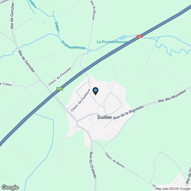 Appartement 3.5 pièces à Duillier - Karte