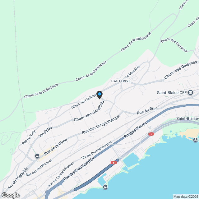 Appartements Neufs - Résidence Sous-le-Château à Hauterive - Karte