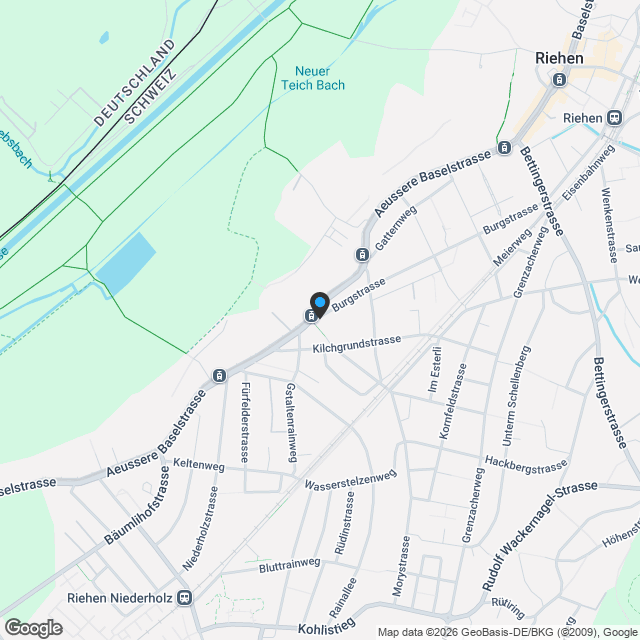 Stilvolle 3.5-Zimmer-Wohnung mit viel Raum zum Wohlfühlen. Neubauprojekt ?In den Obstgärten? in Riehen. - Karte