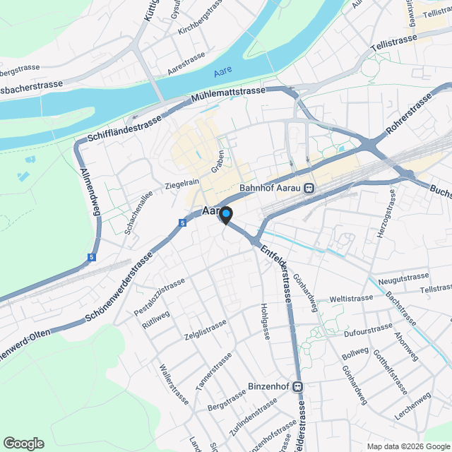 Ein Zuhause für Geniesser modern, energieeffizient und mit atemberaubender Aussicht in Auenstein - Karte