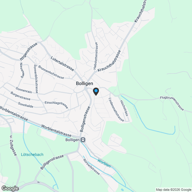 4 ½ Zimmer Attika mit grosser Sonnenterrasse im Flugbrunnenareal Bolligen - Karte