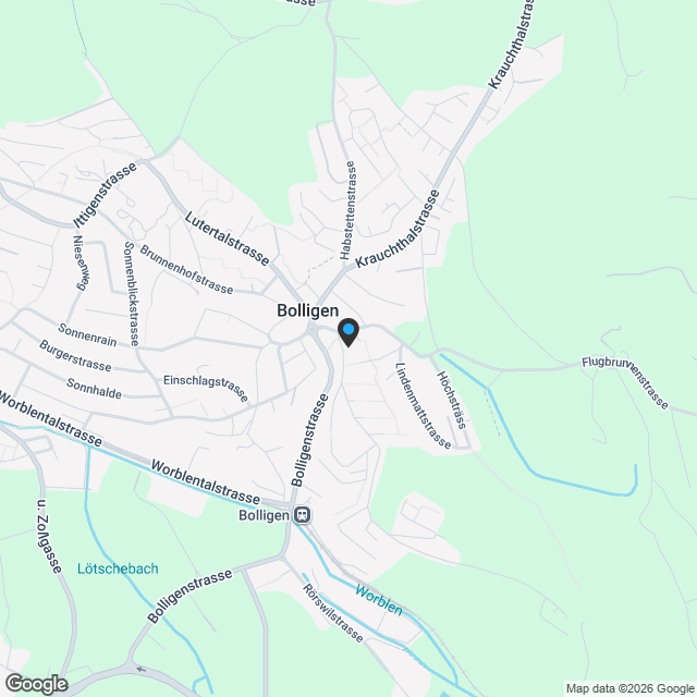 2 ½ Zi Gartenresidenz im Flugbrunnenareal Bolligen - Karte