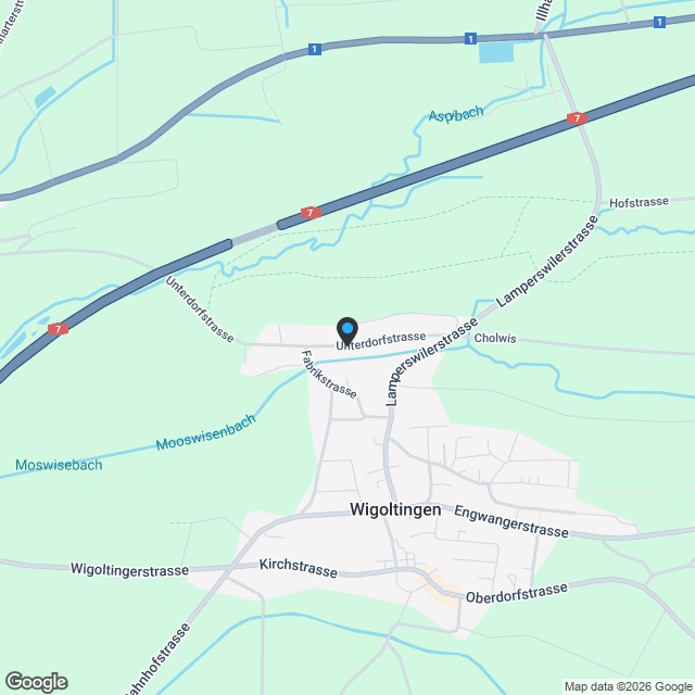 Neubauprojekt "zur Wiesegg" - Dachwohnung in hochwertiger Holzbauweise (Minergie-P) an ruhiger, sonniger Lage - Karte