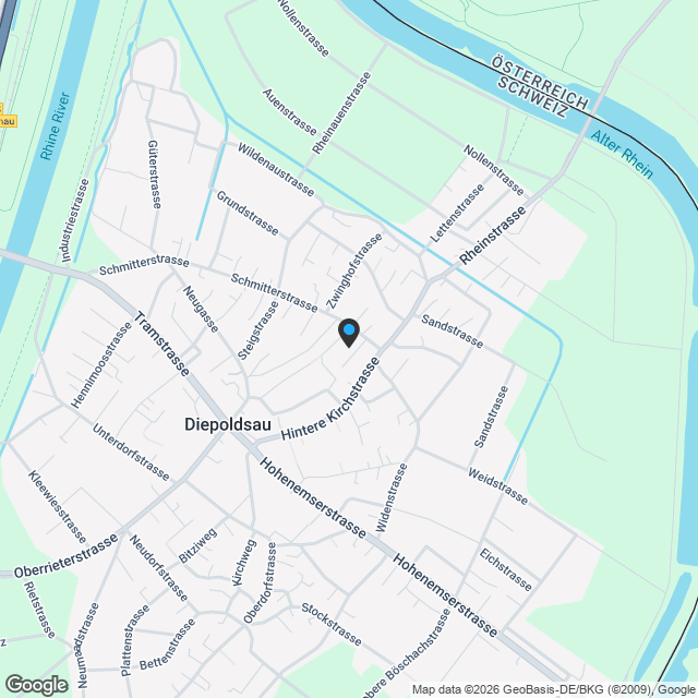 Urbanes Wohnen im Grünen - "schmitterpark.ch" Diepoldsau - Karte