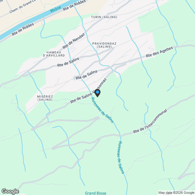 2.5 pièces moderne, vue sur la vallée - Karte