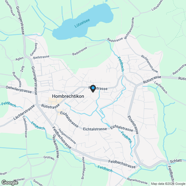 GROSSE 3 1/2-ZIMMER WOHNUNG, PARTIELLE SEESICHT, SONNIG, RUHIG, MITTEN IM DORF - Karte