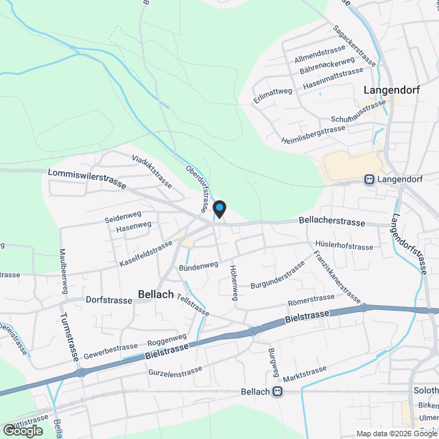 5.5 Zimmer-Wohnung (A) im EG, mit 144 m2 Netto WF und 31.4m2 Terrasse - Karte