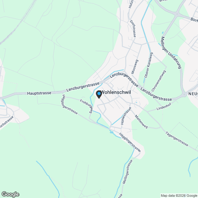 Moderne 5.5-Zimmer-Doppeleinfamilienhaus in Wohlenschwil - Neubau - Karte