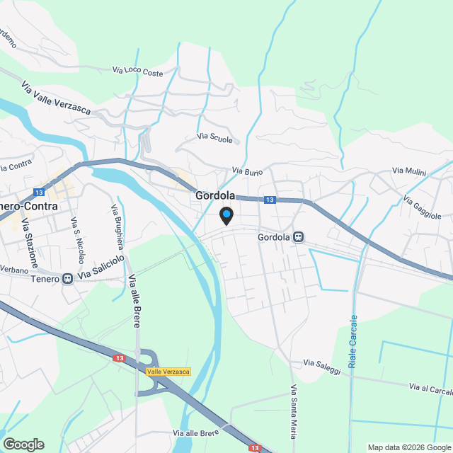 GORDOLA - Moderno appartamento con terrazze - Karte