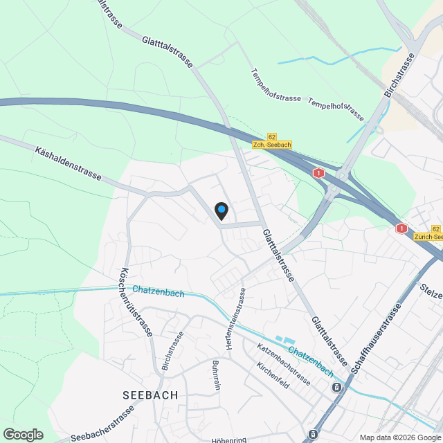 Hochwertige 4.5-Zimmer-Eigentumswohnung in Zürich-Seebach - Karte
