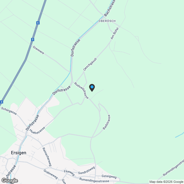 Neubau, 6.5 Zi. Einfamilienhaus an Hanglage mit toller Weitsicht - Karte