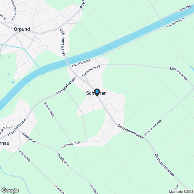 Topmodernes 5,5-Zimmer-Doppel-EFH in Schwadernau BE - Karte