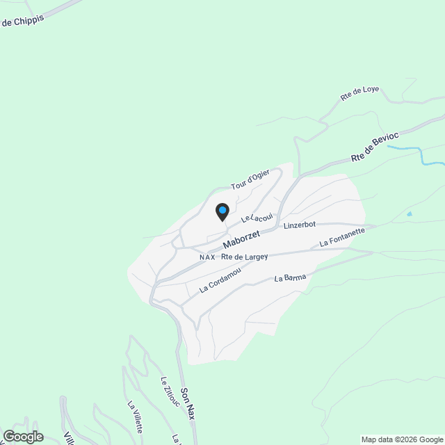 Appartement 3.5p neuf dans nouvelle promotion La Royère à Nax - Karte