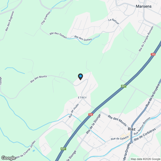 Nouvelle promotion - 4,5 p. de standing avec vue et surfaces très généreuses à Riaz - Karte